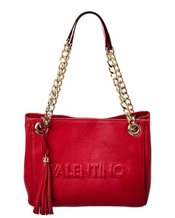 Valentino By Mario Valentino Luisa Embossed Leather Shoulder Bag