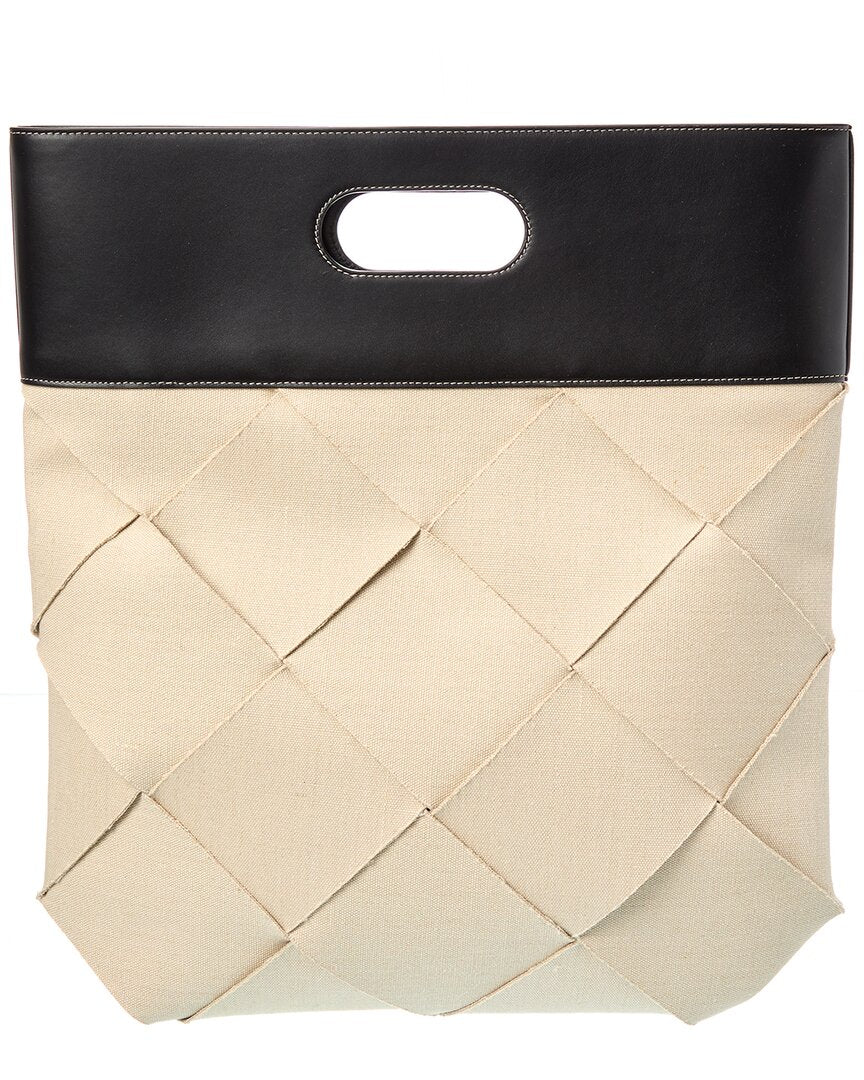 Bottega Veneta Maxi Intrecciato Canvas & Leather Tote