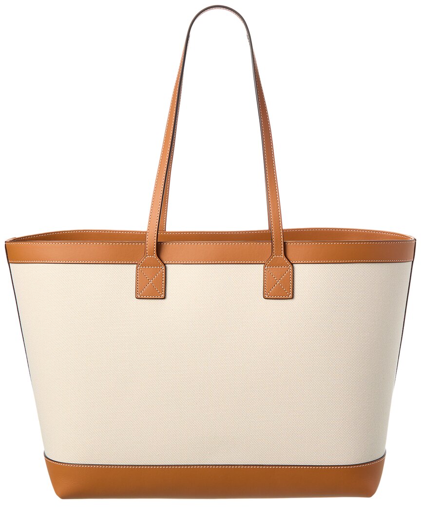 Burberry New Hampshire Canvas & Leather Tote