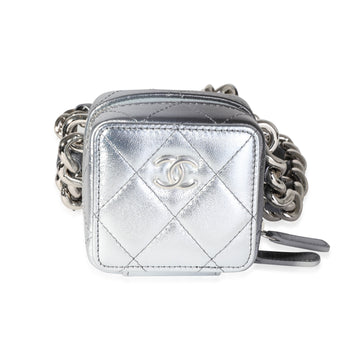 Top Quality Chanel Metallic Lambskin Quilted Coco Punk Clutch With Chain