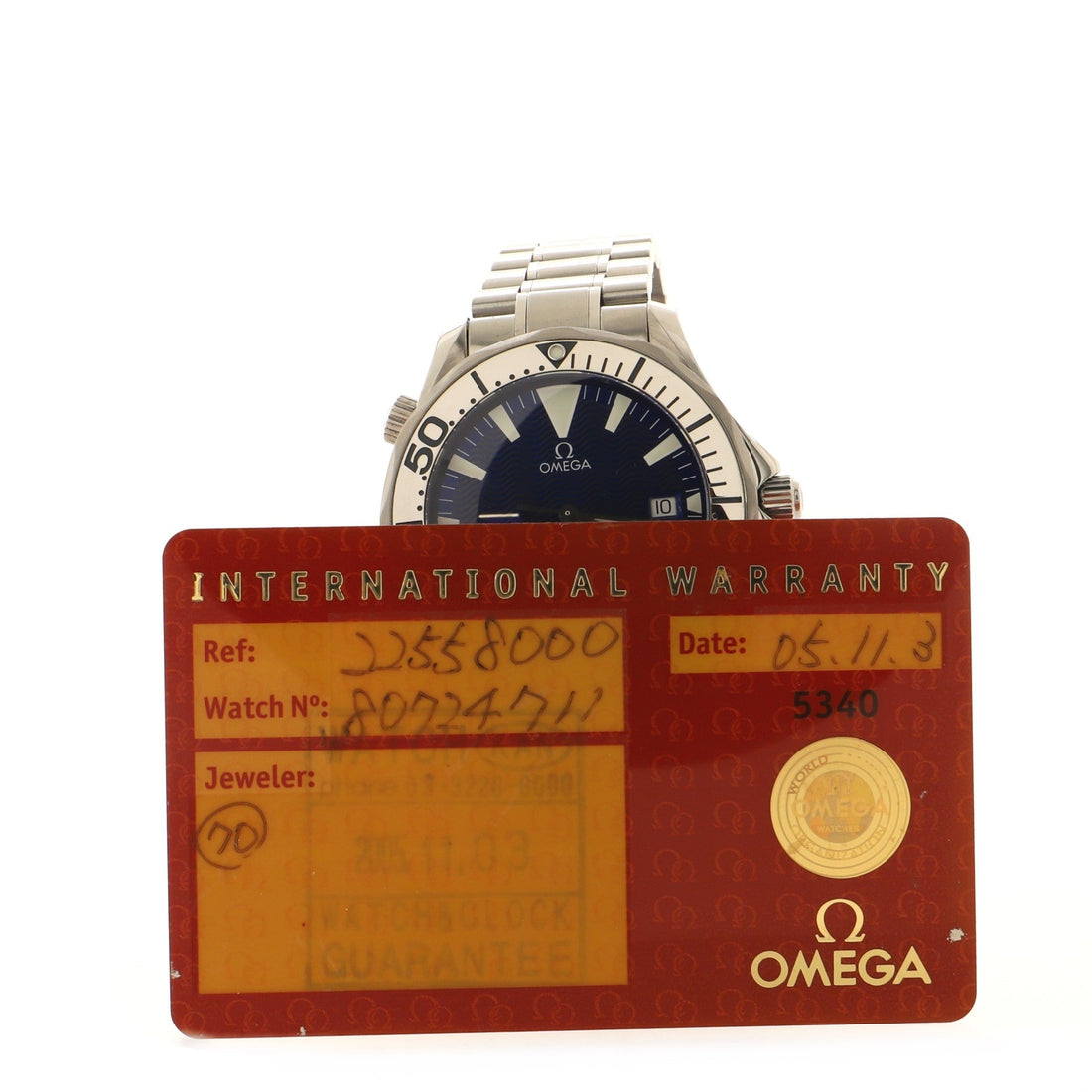 Omega Seamaster Professional Diver Chronometer 300M Automatic Watch Stainless Steel 41