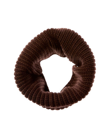 Fendi Logo Leather-Trim Wool Scarf