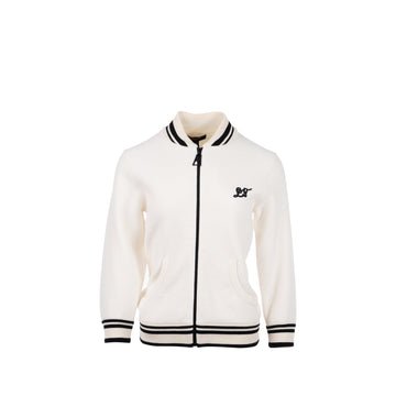 Louis Vuitton size XS Long-sleeved Zip jacket wool/ cotton White