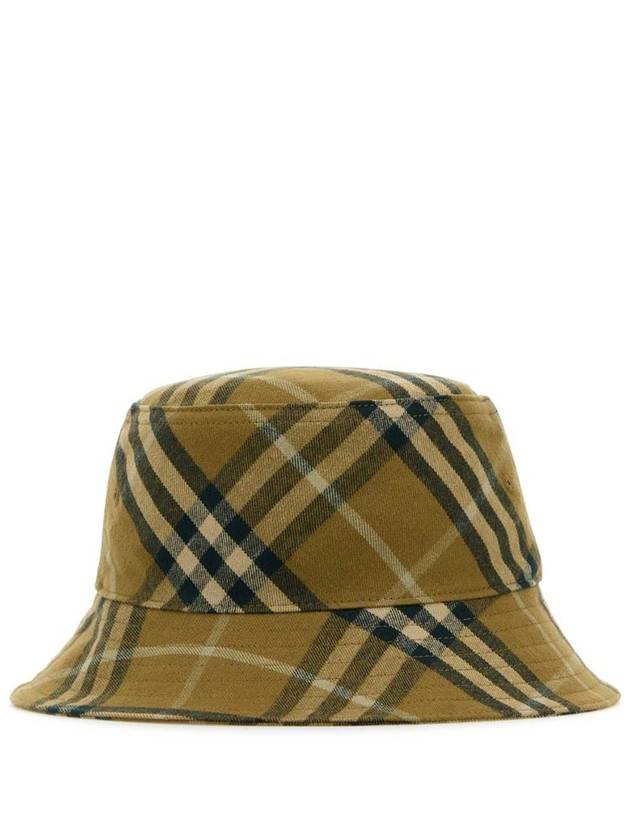 Burberry Check Cotton Bucket Hat Camp