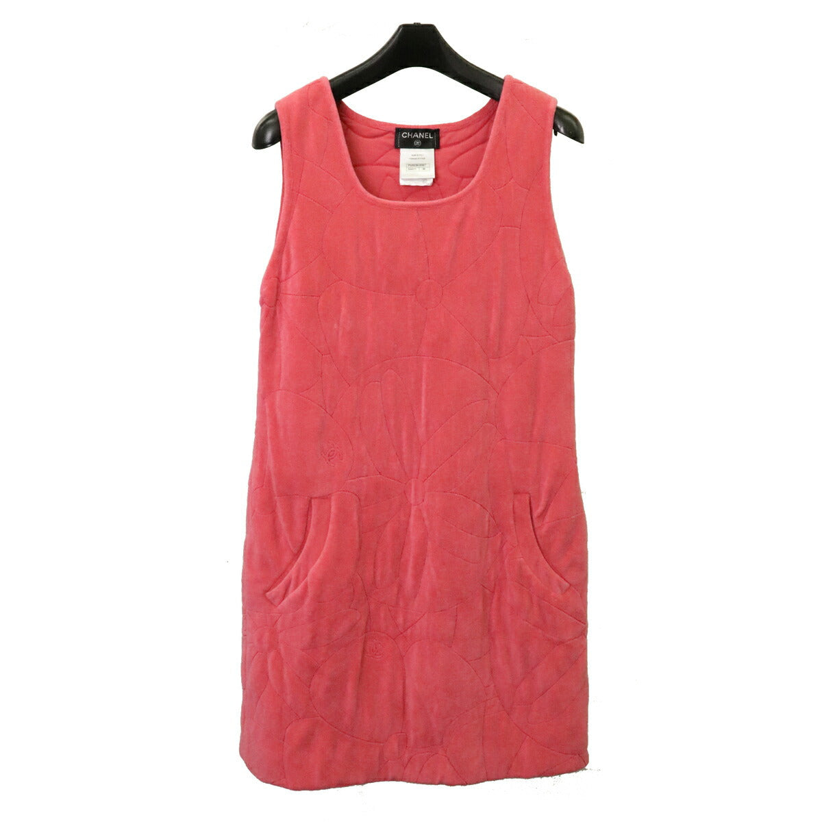 Chanel Camellia Cotton Dress Pink