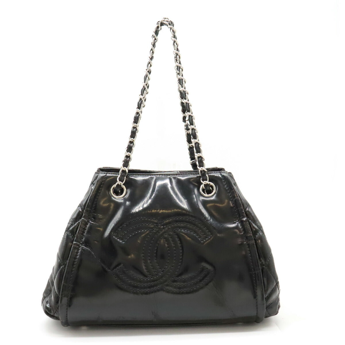 Chanel Patent Leather Chain Shoulder Bag