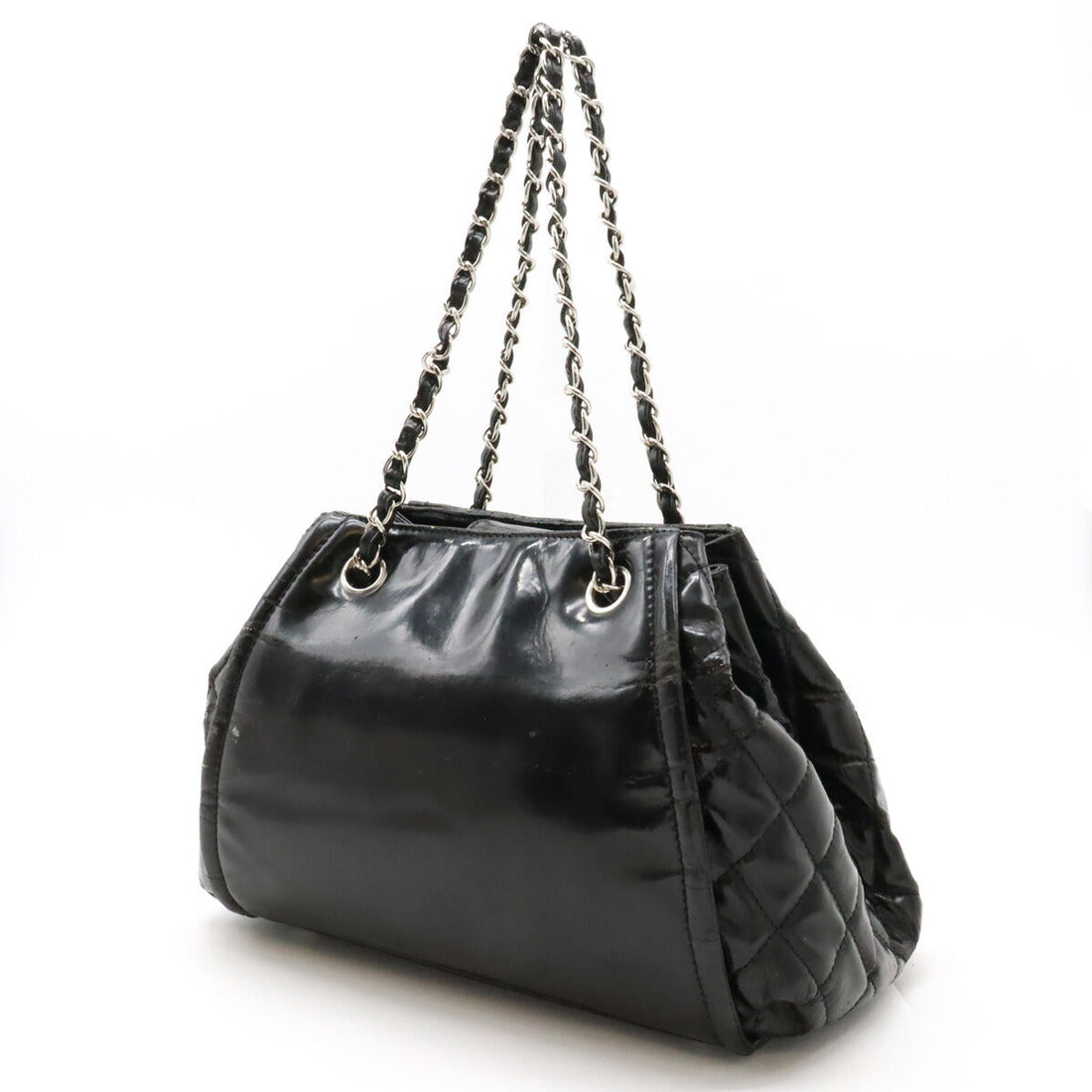Chanel Patent Leather Chain Shoulder Bag