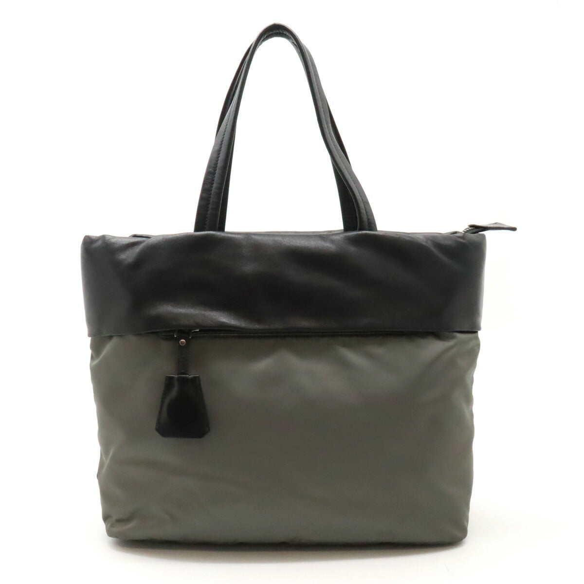Prada Nylon Nappa Leather 2way Tote Bag 1BG047
