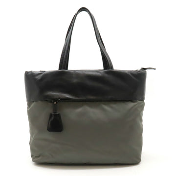 Prada Nylon Nappa Leather 2way Tote Bag 1BG047