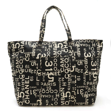 Chanel Canvas By Sea Line 2way Tote Bag Black/Ivory