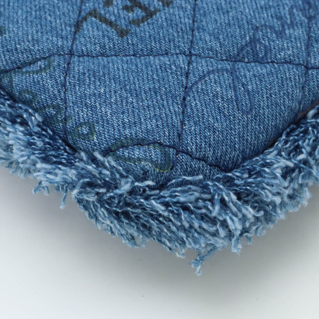 Chanel Denim Matelasse Coco Mark 2way Shoulder Bag AP2602