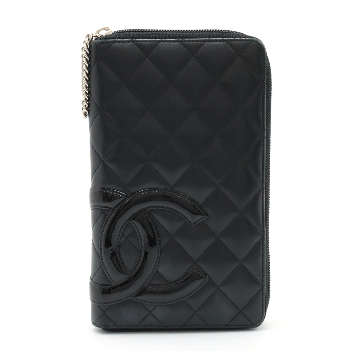 Chanel Cambon Line Leather Enamel Wallet in New Condition