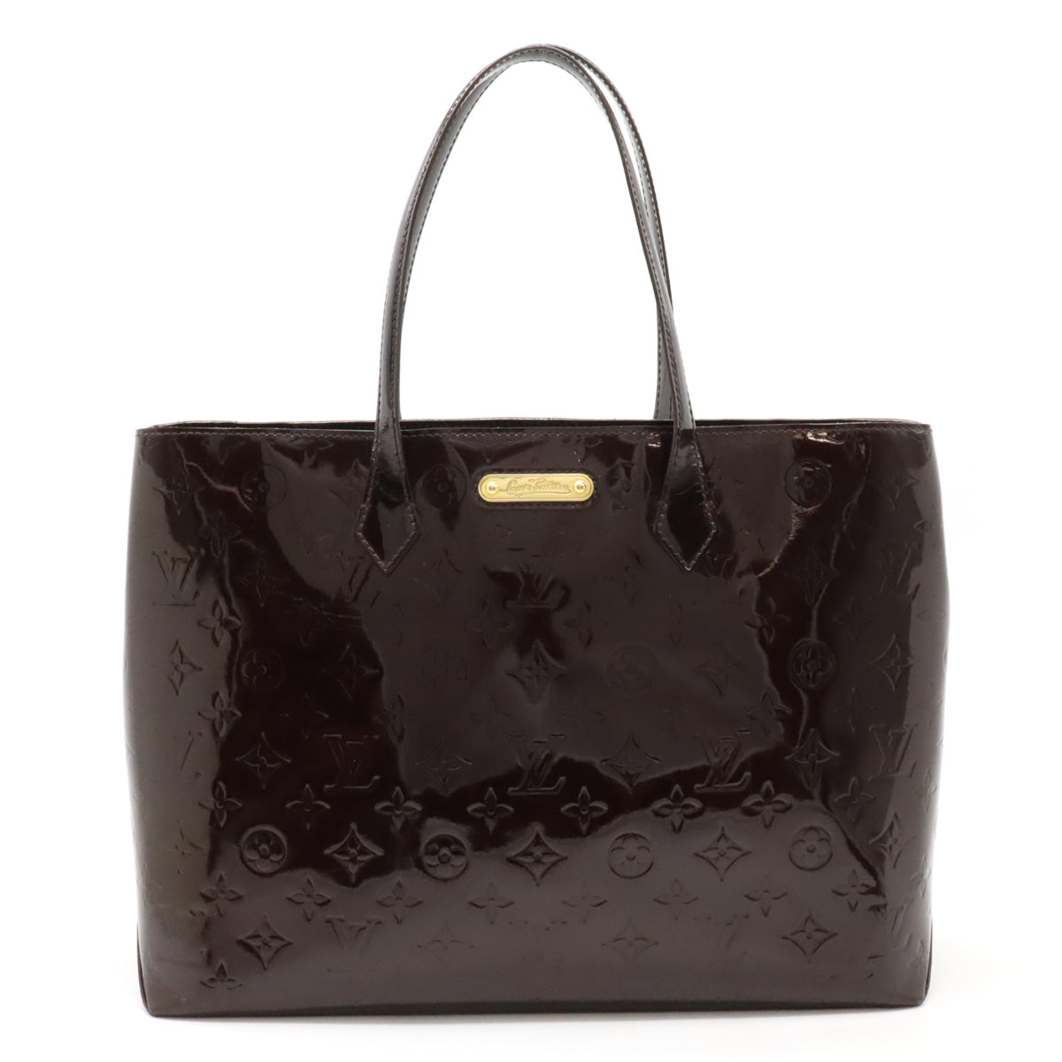 Louis Vuitton Vernis Wilshire MM Tote Bag Amarante