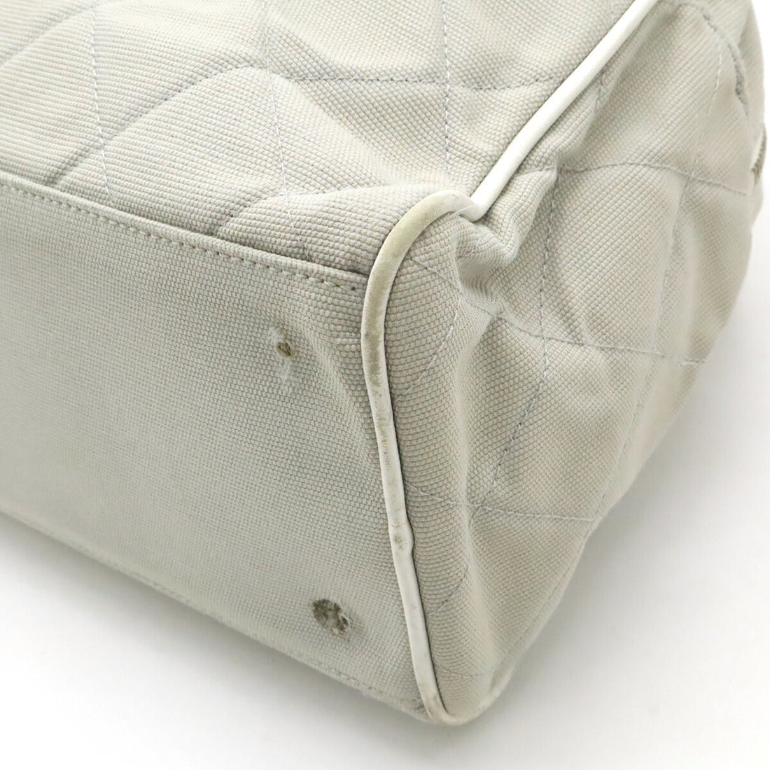 Chanel Canvas Leather Logo Handbag Mini Boston