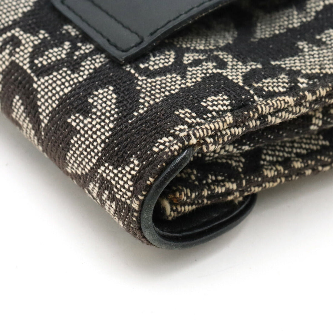 Christian Dior Trotter Canvas Leather Saddle Belt Pouch