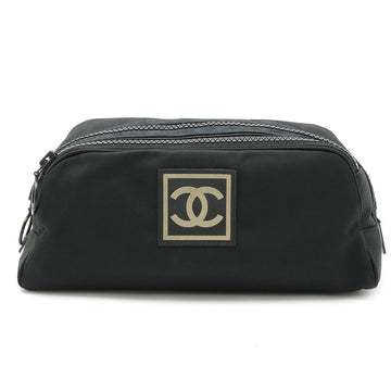 Chanel Nylon Canvas Sports Line Coco Mark Makeup Pouch A19975