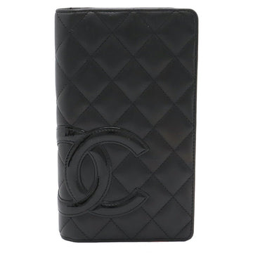 Chanel Cambon Line Soft Calfskin & Patent Long Wallet A26717