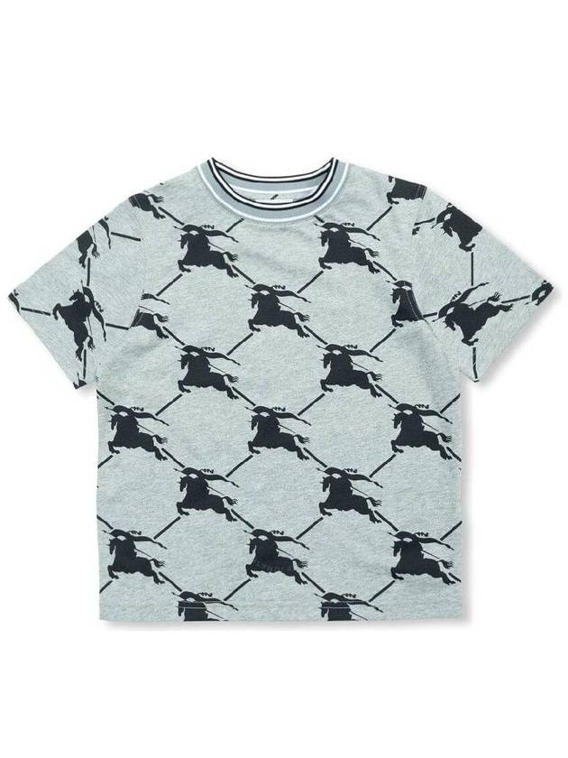 Burberry Burberry Boys Black Alexander Ekd Cotton T Shirt Size 10Y