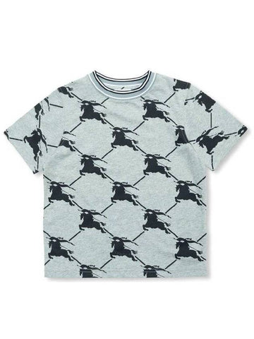 Burberry Burberry Boys Black Alexander Ekd Cotton T Shirt Size 10Y