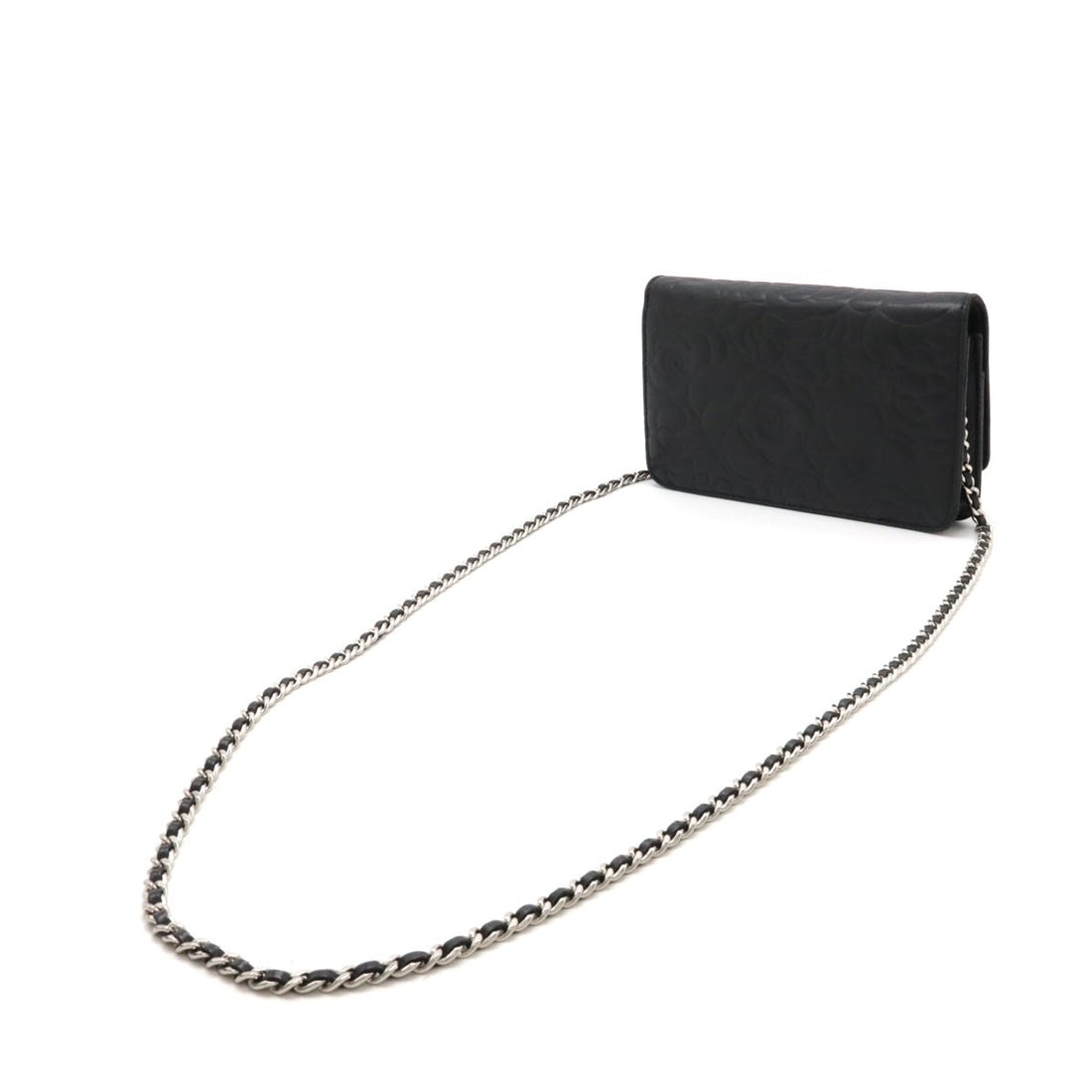 Chanel Camellia Lambskin Chain Wallet Shoulder Bag A47421