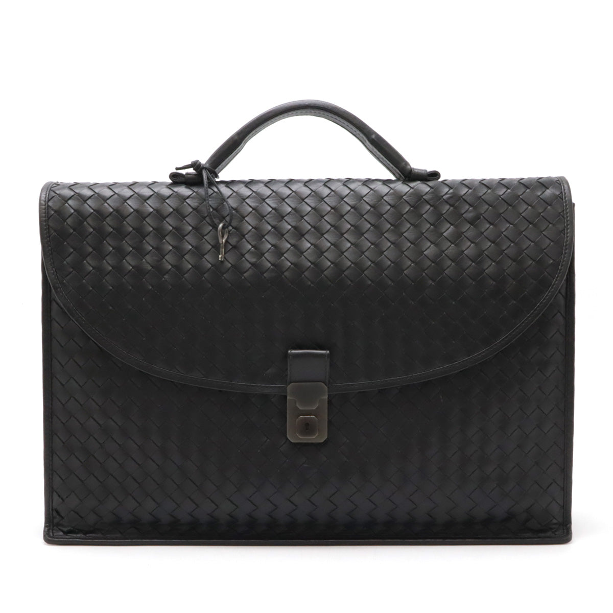 Bottega Veneta Leather Intrecciato Briefcase