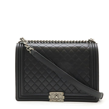 Chanel Boy Matelasse Leather Shoulder Bag