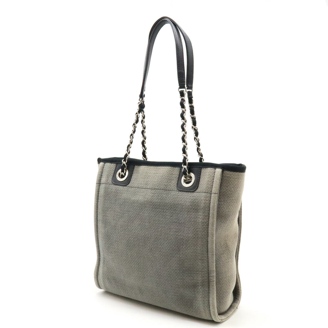 Chanel Canvas/Leather Deauville 2way Tote Bag A66939
