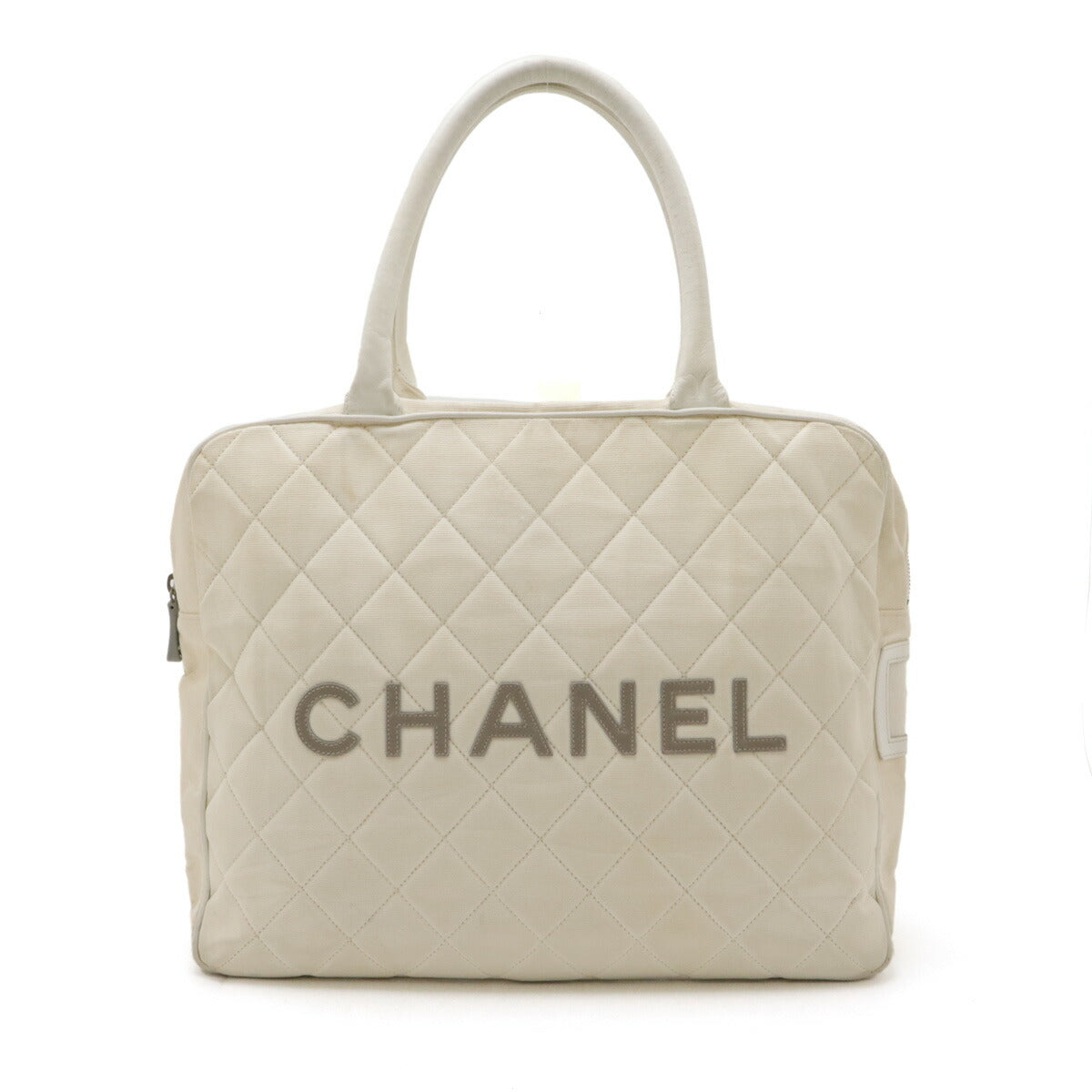 Chanel Canvas Leather Logo Handbag