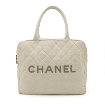Chanel Canvas Leather Logo Handbag