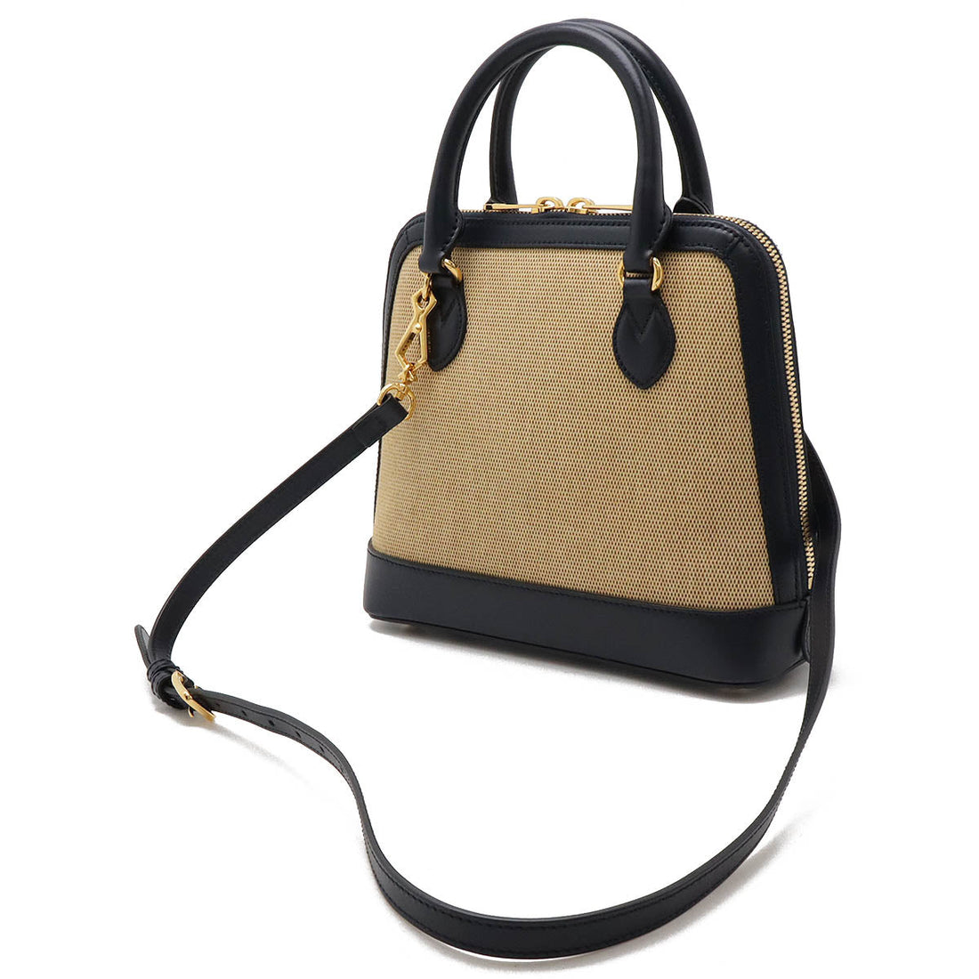 Gucci Canvas Leather Horsebit 1955 2way Bag 621220