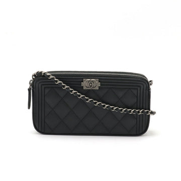 Chanel Caviar Skin Boy Chanel Chain Wallet 2way Bag A84069