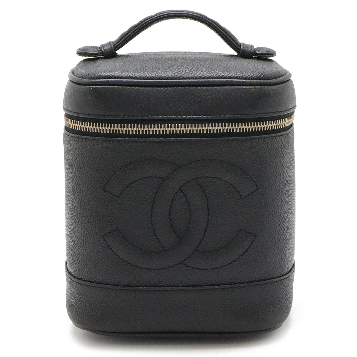 Chanel Caviar Vanity Bag Handbag Black