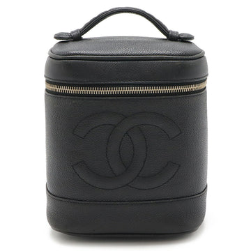 Chanel Caviar Vanity Bag Handbag Black