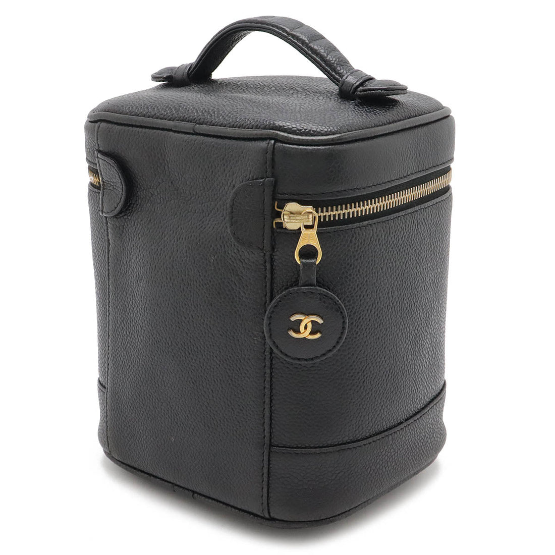 Chanel Caviar Vanity Bag Handbag Black