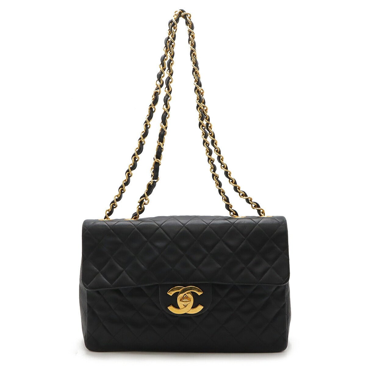 Chanel Lambskin Coco Mark Chain Shoulder Bag A01094