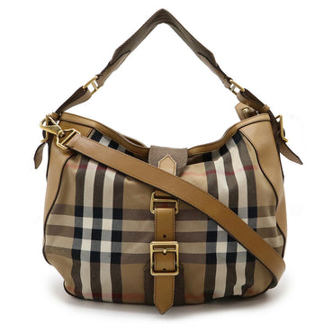 Burberry House Check Canvas Leather 2way Shoulder Bag
