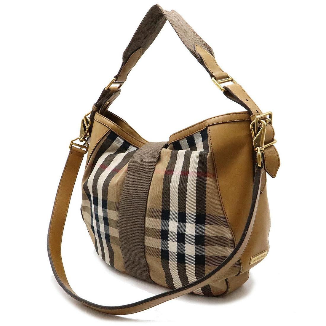Burberry House Check Canvas Leather 2way Shoulder Bag