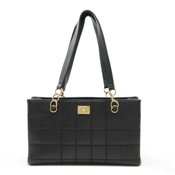 Chanel Caviar Skin Choco Bar 2way Tote Bag