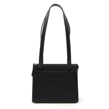 Chanel Calfskin Logo Embroidery 2way Tote Bag