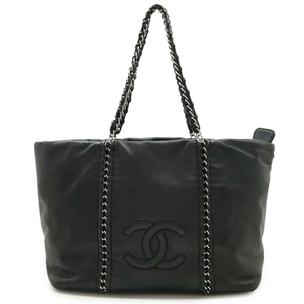 Chanel Luxury Line Coco Mark 2way Shoulder Bag Leather