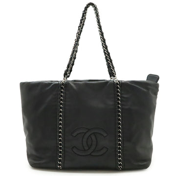 Chanel Luxury Line Coco Mark 2way Shoulder Bag Leather