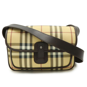 Burberry Nova Check PVC Leather Shoulder Bag