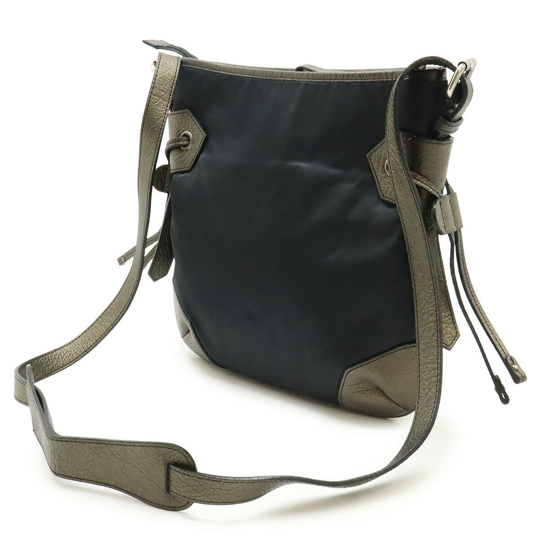 Burberry Nylon Leather Shoulder Bag
