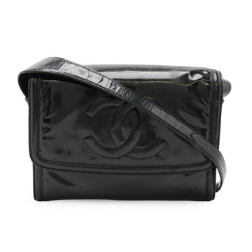 Chanel Coco Mark Patent Leather Shoulder Bag