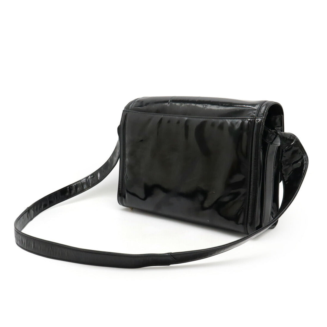 Chanel Coco Mark Patent Leather Shoulder Bag