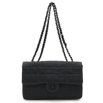 Chanel New Travel Line Nylon Jacquard Leather 2way Shoulder Bag