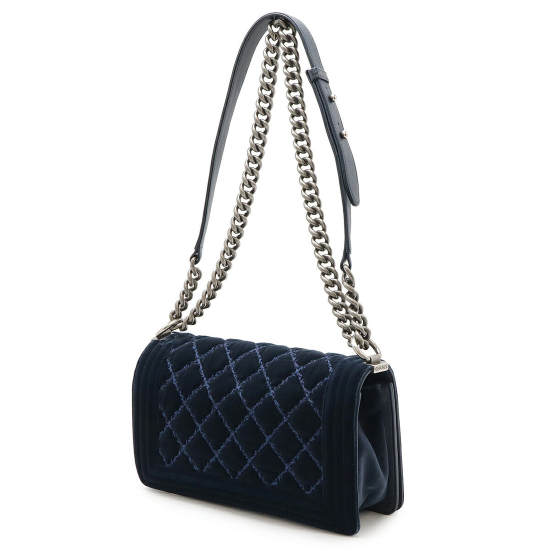 Chanel Boy Chanel Velour Shoulder Bag