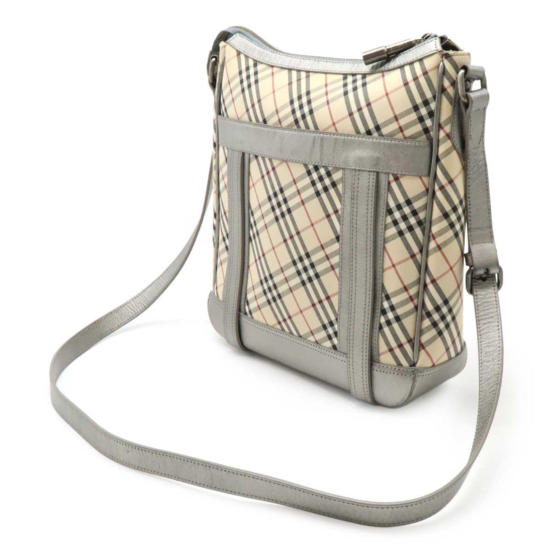 Burberry Nova Check Canvas Shoulder Bag