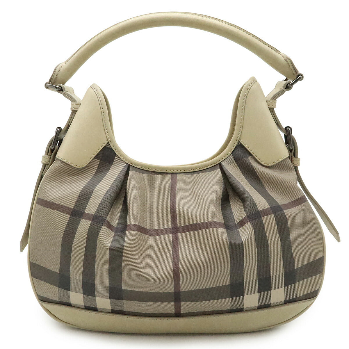 Burberry Check PVC Leather Shoulder Bag