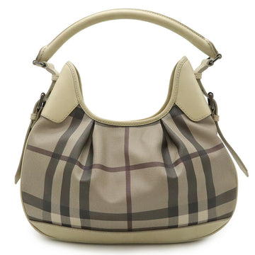 Burberry Check PVC Leather Shoulder Bag